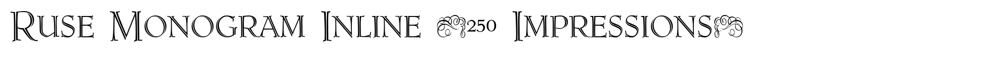 Ruse Monogram Inline (250 Impressions) image